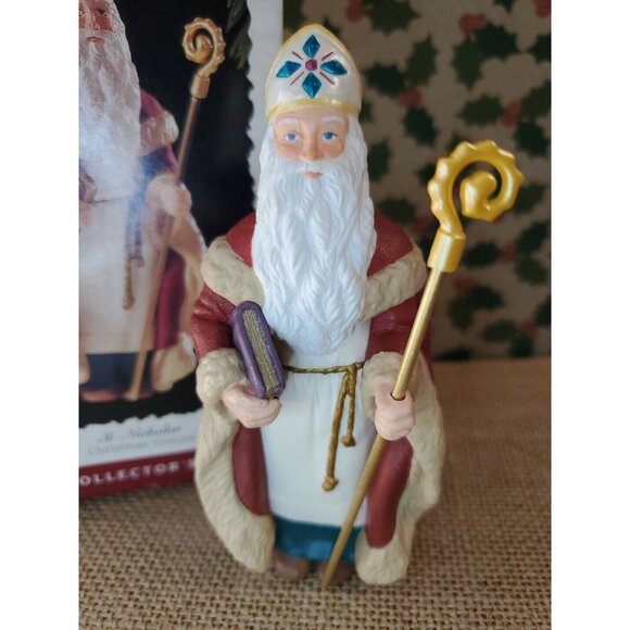 1995 Hallmark Keepsake Ornament St Nicholas Collect Series #1 Christmas Visitors - Picture 13 of 13